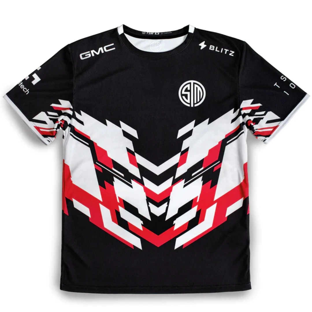 

TSM 2023 PRO JERSEY Uniform T-shirt BLACK Team SoloMid Jersey Women's Men's Fan Shirt LCK S13 LOL Tees CSGO Tops Clothing
