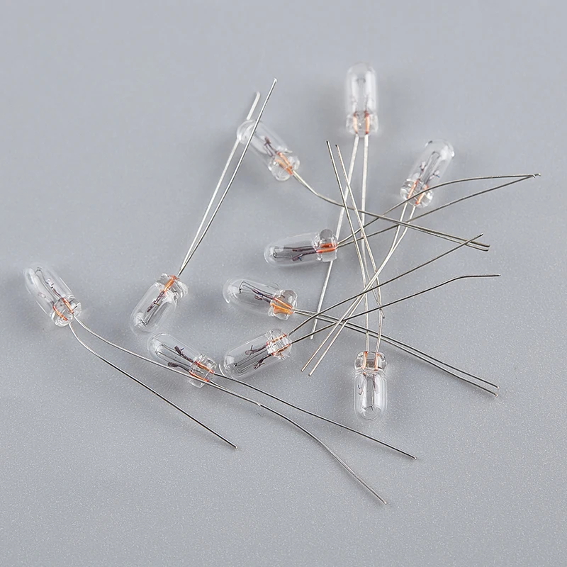 

0.07A 3mm 4mm 5mm 1.5V 3V 6V 9V 12V 24V 10pcs Miniature Lamp Light Bulb Edison Incandescent Filament Rice