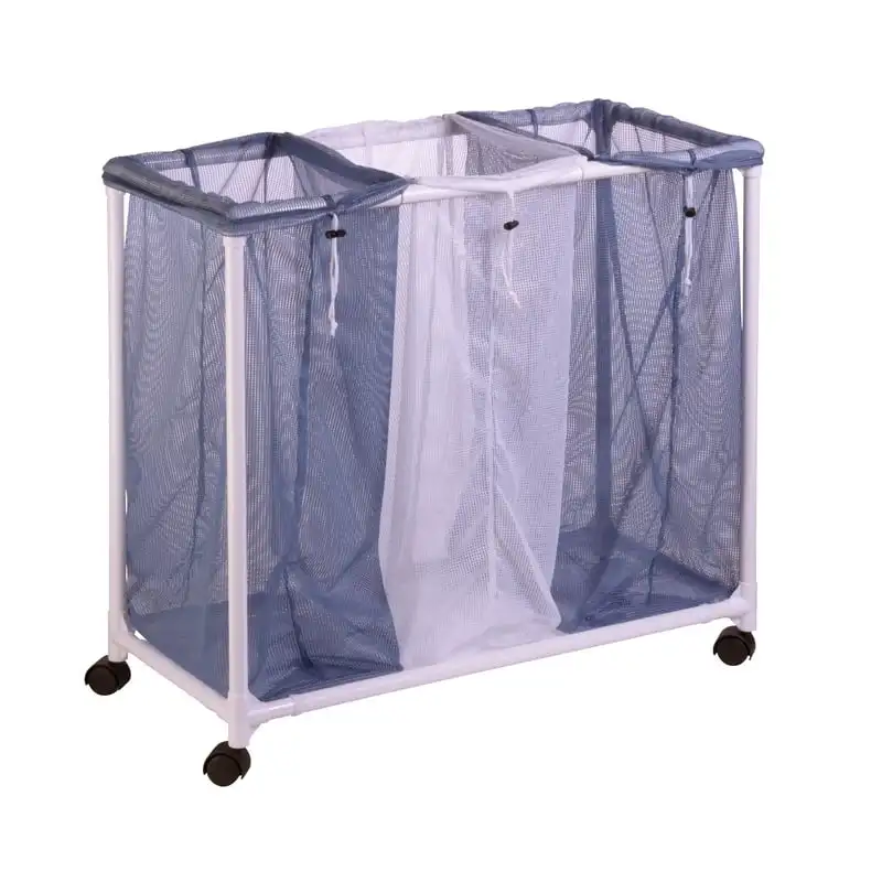 

Can Do 3 Bin Mesh Laundry Sorter Automatic trash can Cesto de basura para baño Kitchen item Trash can kitchen Garbage bag holde