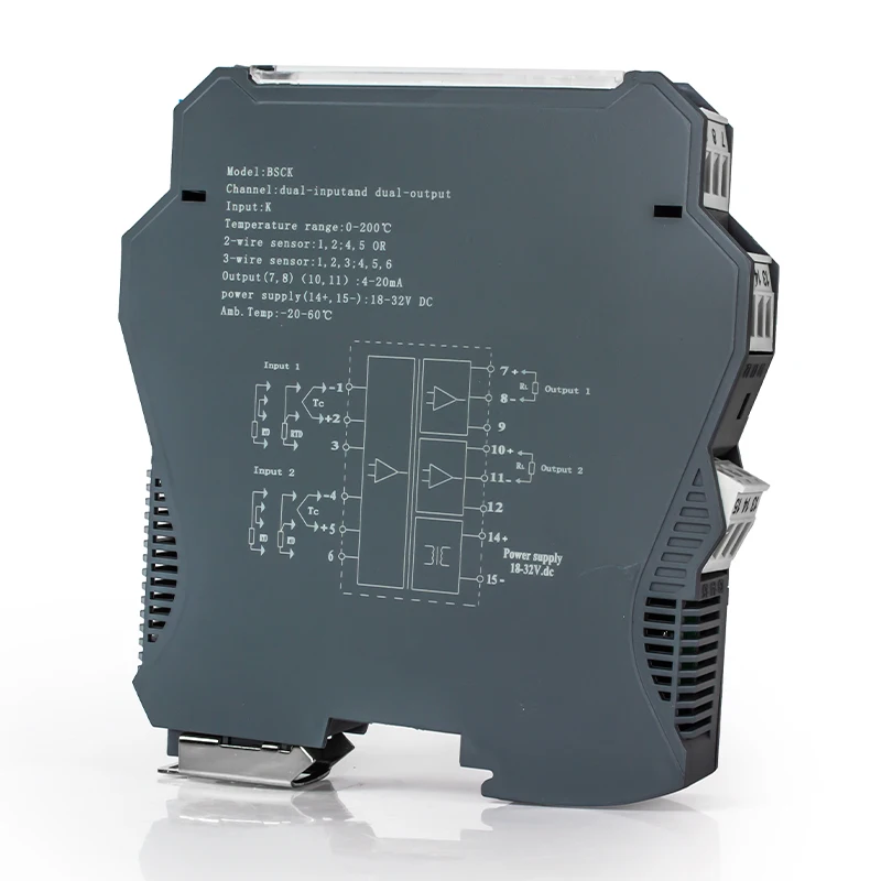Датчик температуры типа K 4-20 мА 0-10 В 0-5 1 в выход 0-1300 ℃ Преобразователь сигнала