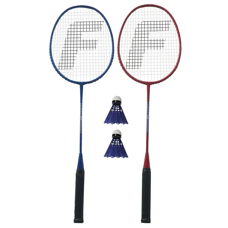 

Red, White and Blue 2 Player Badminton Racket Set