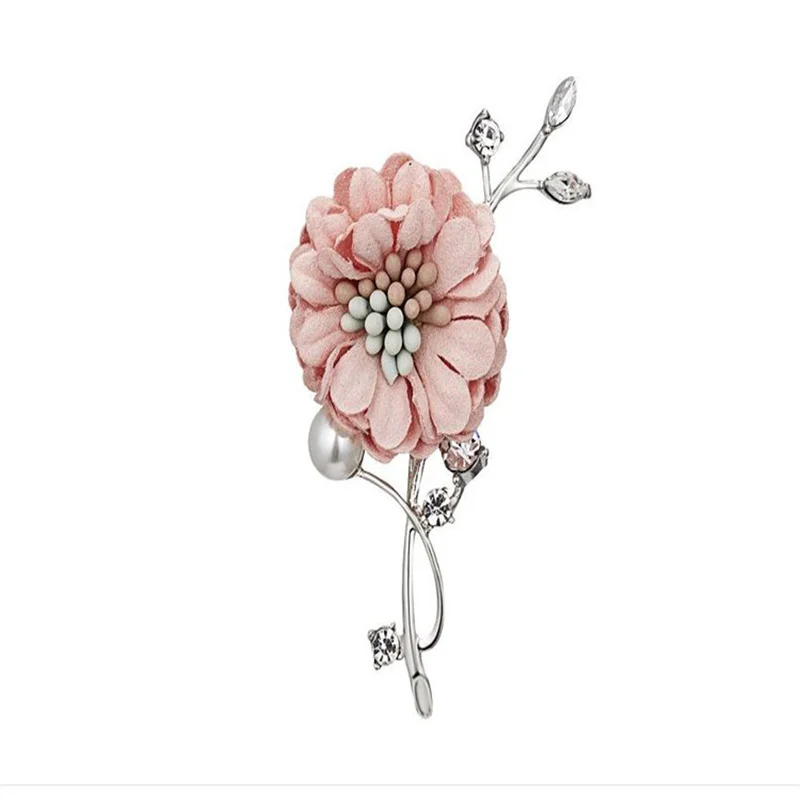 Свадебное платье Изысканная брошь жемчуг стразы ткань цветок Винтажная