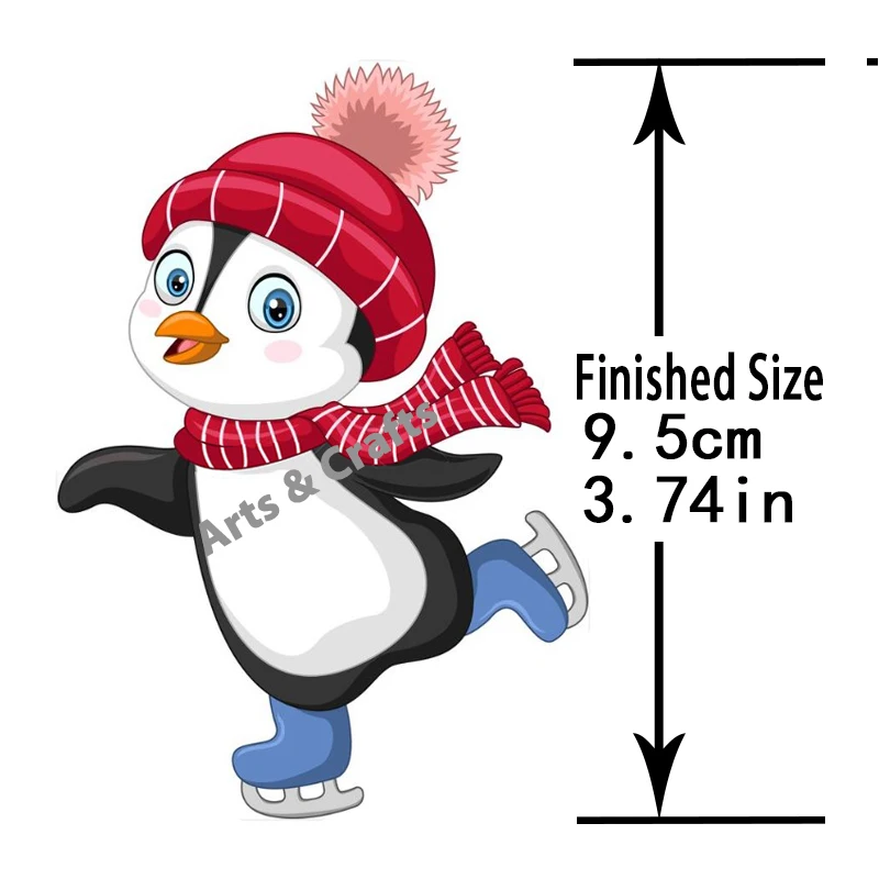 Новинка 2023 металлические Вырубные штампы коньки пингвин рождественские