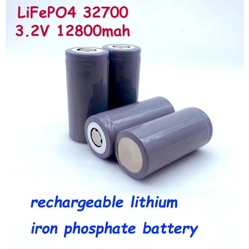 

LiFePO4 32700 3.2V 12800mah High Power Rechargeable Lithium Iron Phosphate Battery 55A Maximum Current 35A Continuous Discharge