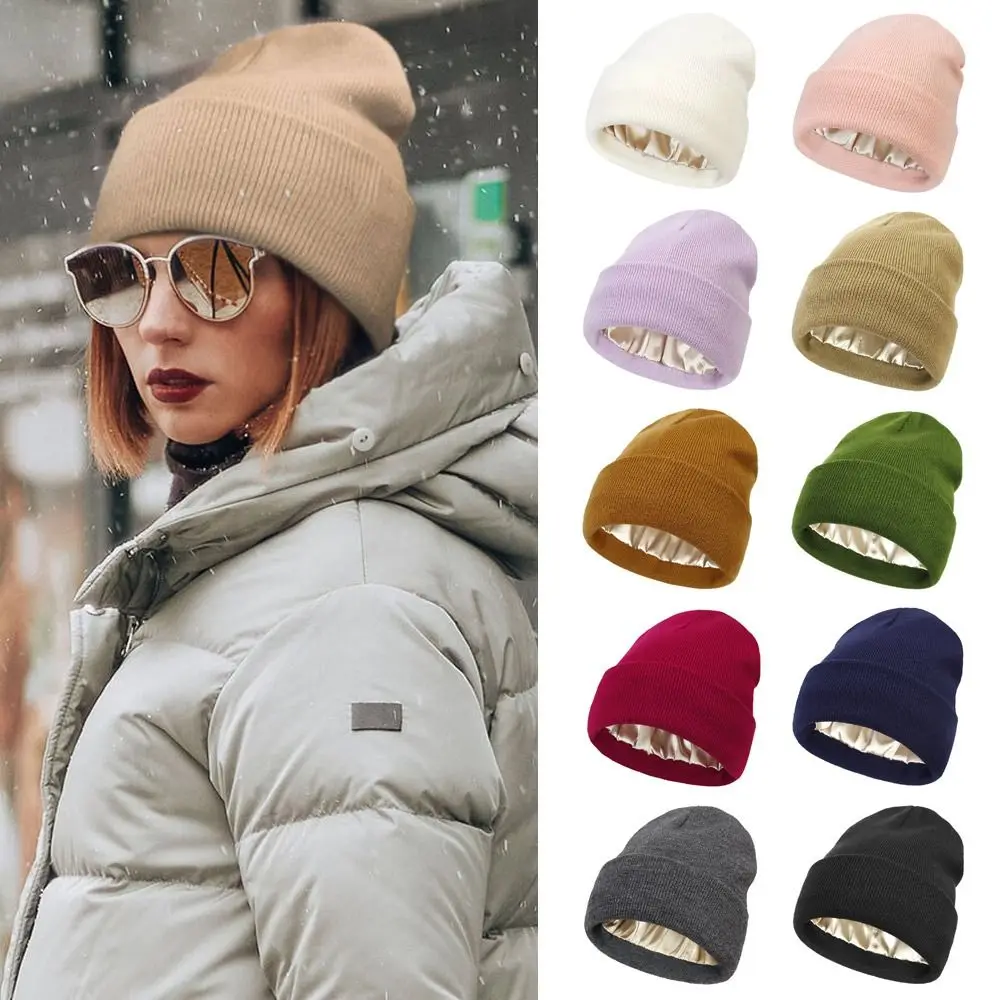 

Multicolor Female Elasticity Warm Hip Hop Autumn Winter Knitted Hat Beanie Cap