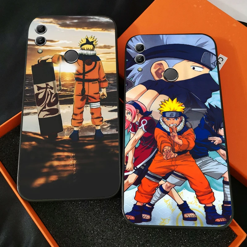 

NARUTO Anime Phone Case For Huawei Honor 7A 7X 8 8X 8C 9 V9 9A 9X 9 Lite 9X Lite Liquid Silicon Black Soft Back Coque Carcasa