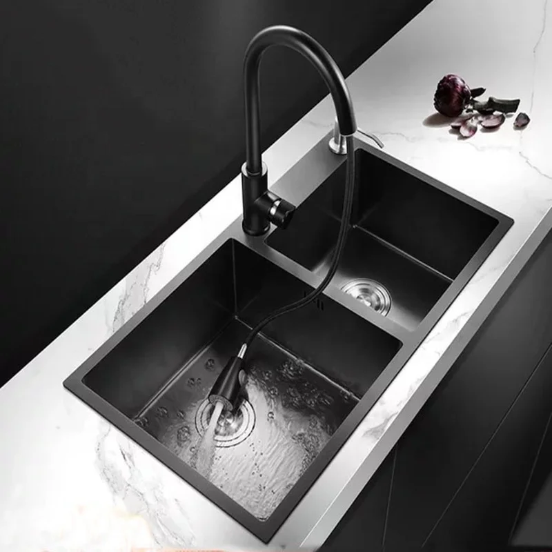 

Retractable Kitchen Sink Drainboard Stainless Steel Under Counter Mixer Taps Sinks Water Pipe Evier De Cuisine Kitchen Items