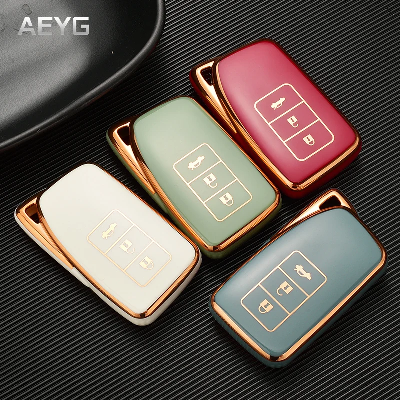 

TPU Car Key Case Cover Holder Shell Fob For Lexus NX GS RX IS ES GX LX RC 200 250 350 LS 450H 300H Keychain Keyring Accessories