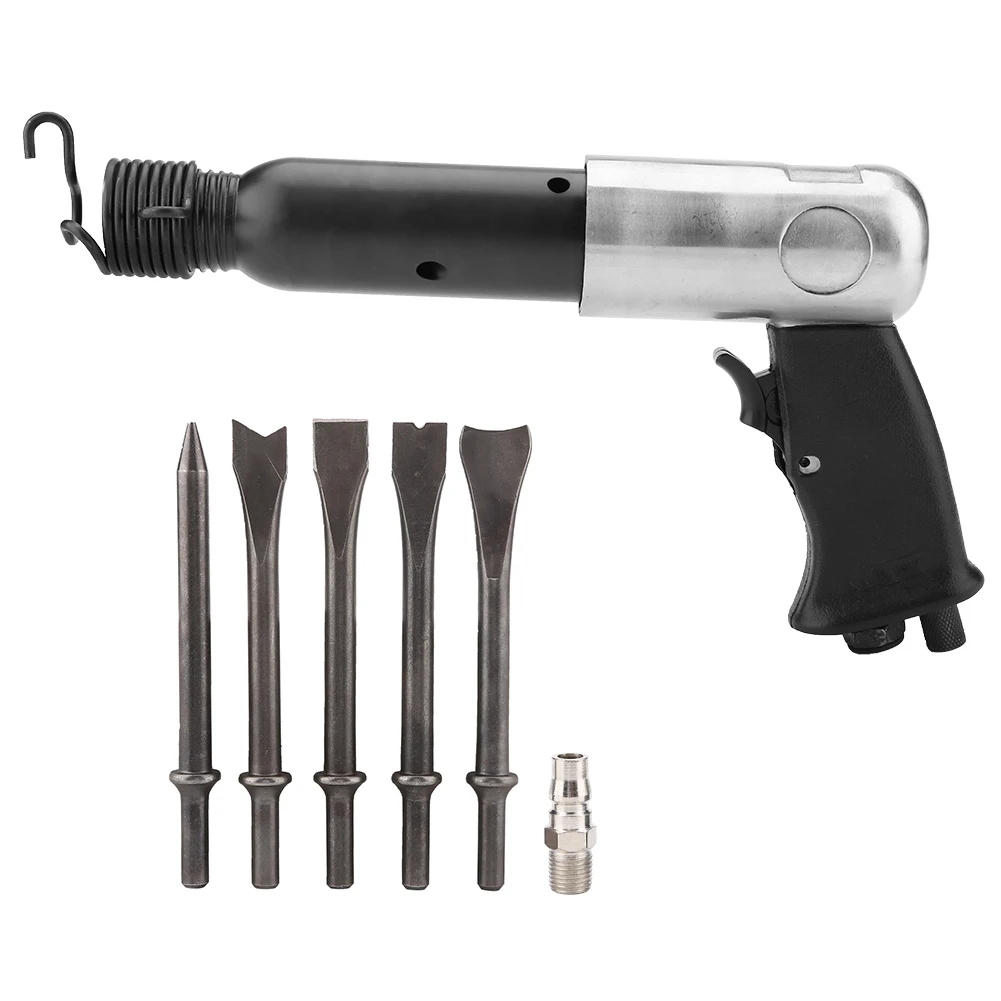 

250mm Heavy Duty Air Compressor Pneumatic Hammer with Chisel Bits Tool Kit Air
