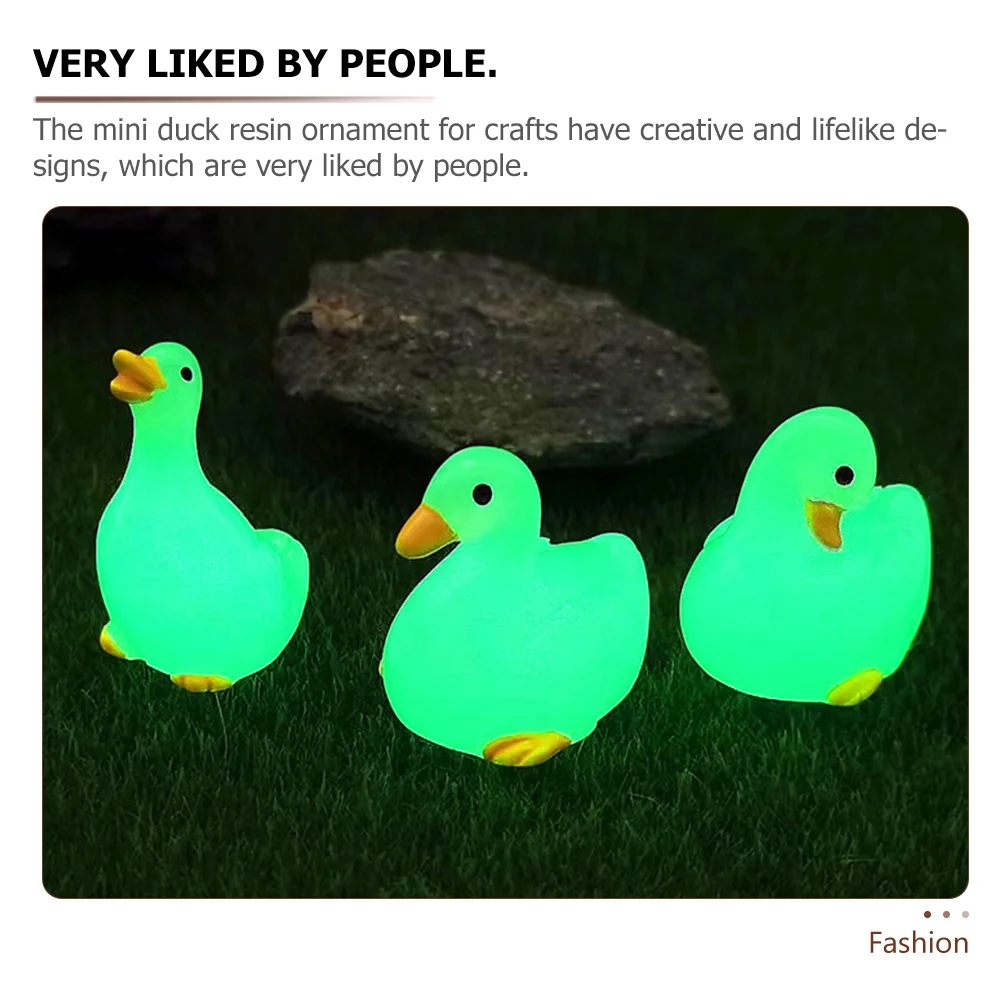 6 шт. миниатюрные животные аквариум светящиеся декоративные фигурки крошечные