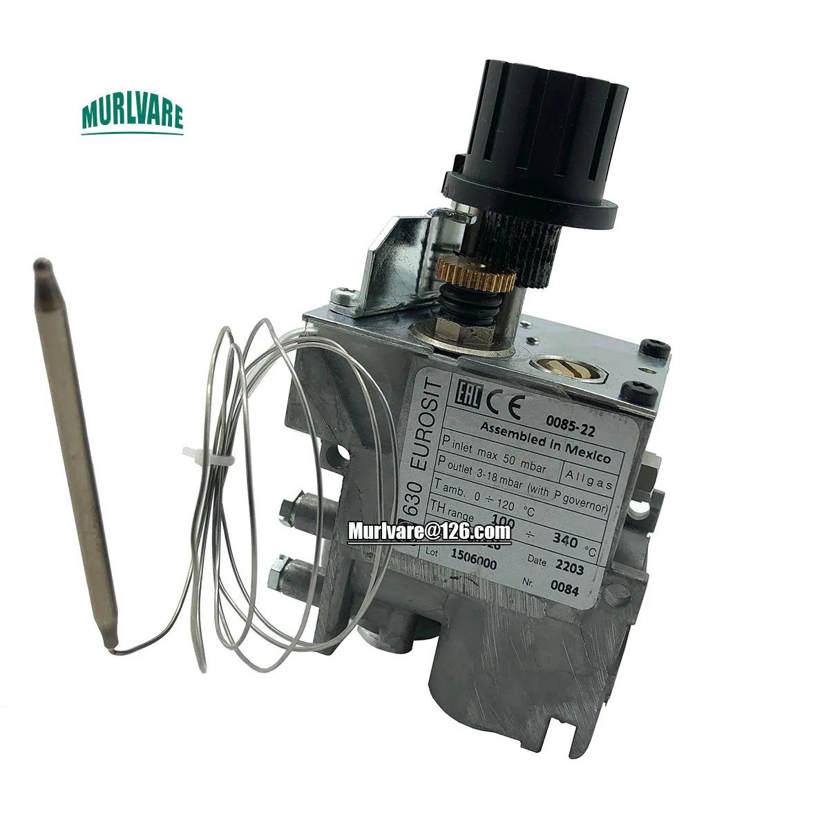 

Gas Fryer Accessories SIT 630 EUROSIT 0630326 100~340℃ Degree Thermostatic Gas Control Valve