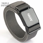 Ремень мужской быстросъемный с магнитной пряжкой, Модный повседневный эластичный пояс для работы, удобный подарок для мужчин