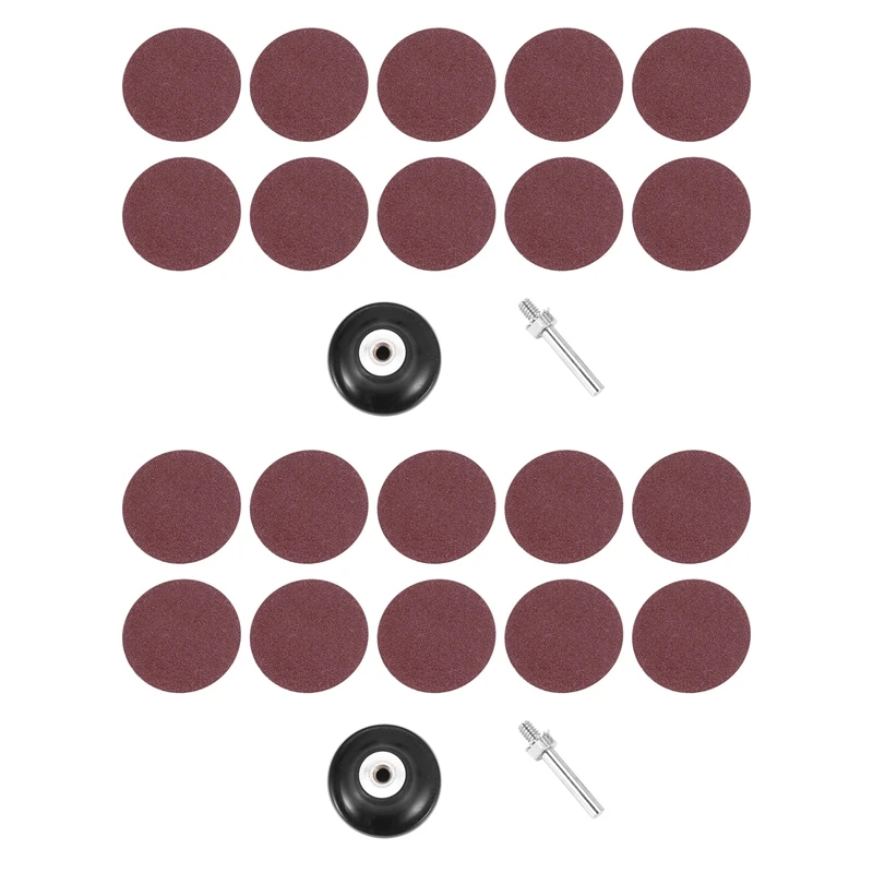 

100Pcs Quick Change Discs 2 Inch Sanding Discs With 2Pc 1/4Inch Holder Rust Paint Removal Surface Condition Discs
