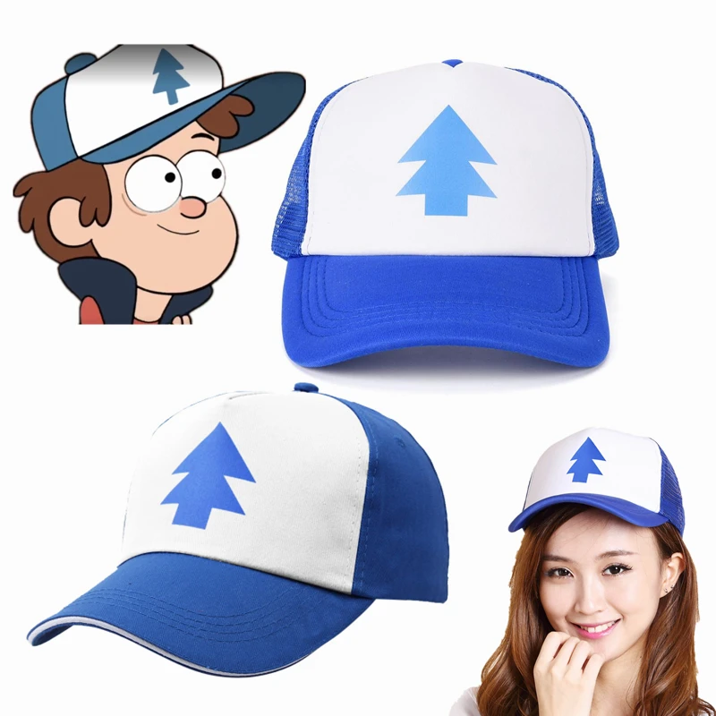 Anime Dipper Cosplay Unisex Panama Cap Casual Beach Baseball Sun Cap Embroidery Cotton Hat Holiday Gifts Couple Hat