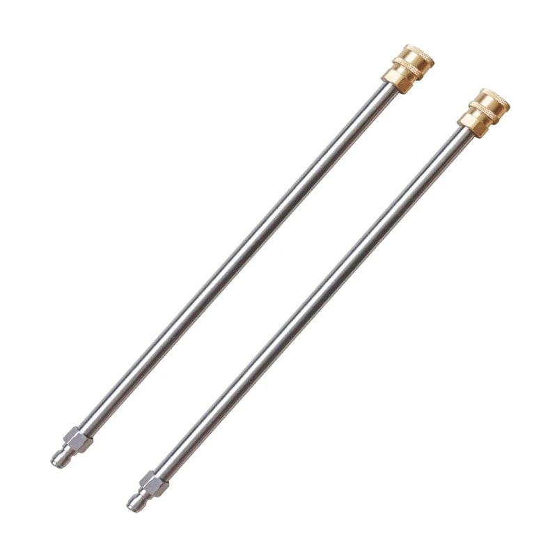 

Pressure Washer Extension Rod, 17-Inch Stainless Steel 1/4 Inch Quick-Connect Electric Washer Nozzle, 2 Pieces