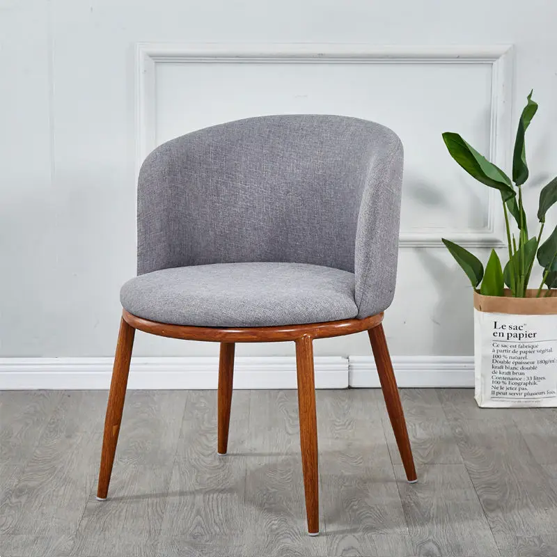 

Nordic imitation solid wood negotiation dining chairs modern minimalist creative leisure milk tea shop chair living room chair