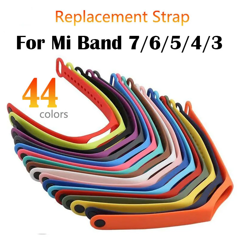 

Ремешок силиконовый для смарт-часов Xiaomi Mi Band 7 6 5 4 3