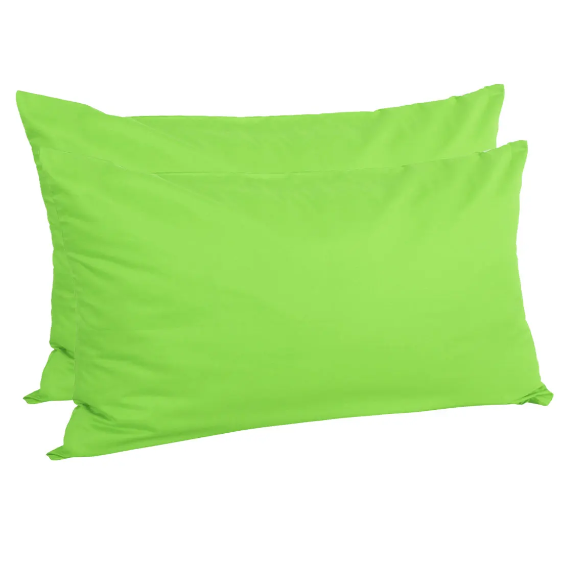 

2Pcs Egyptian Cotton Pillow Cover Cases Green King