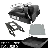 Motorcycle Chopped Tour Pack Trunk Pad Top Rack Mount For Harley Touring Road Glide 2014-2022