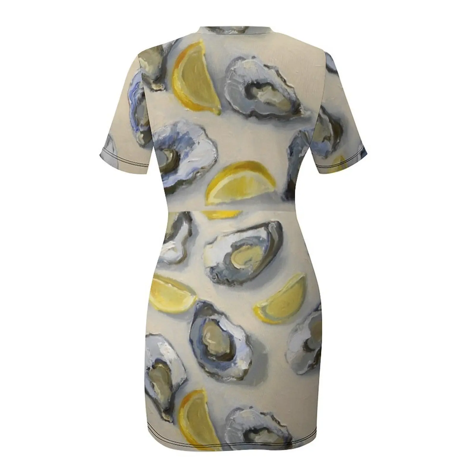 Австралийские устрицы и лимоны натюрморт платье с короткими рукавами женская