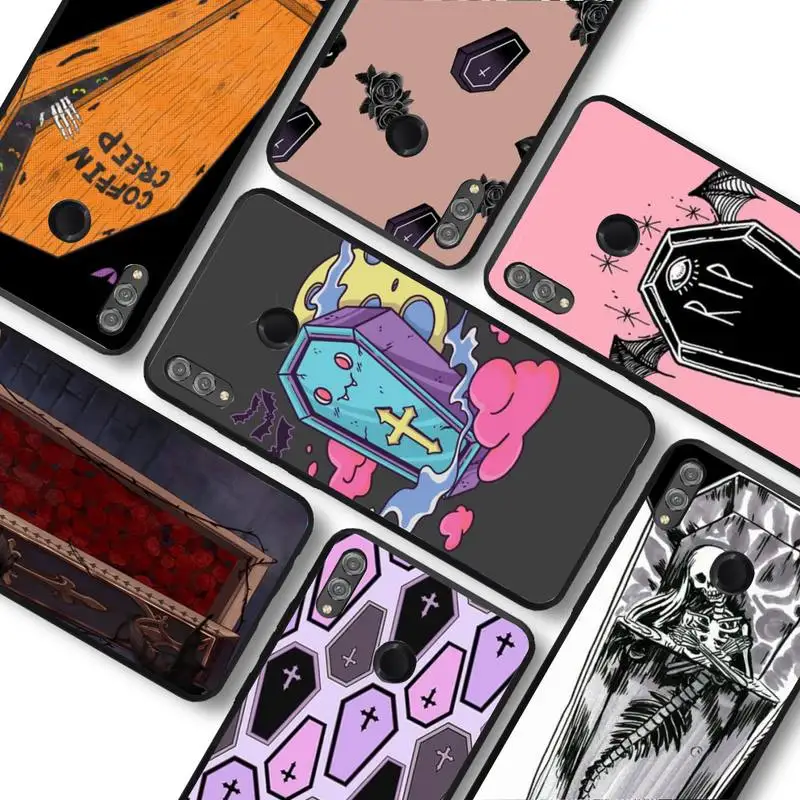 

RuiCaiCa Coffin Phone Case for Samsung A51 A30s A52 A71 A12 for Huawei Honor 10i for OPPO vivo Y11 cover