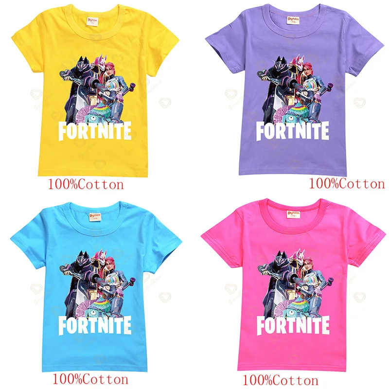 

2022 Fortnite New T Shirt Boys/Girls Short Sleeve Summer Shirt Fashion T-Shirt Tops Tees Pattern Hip-hop Style Children T-shirt