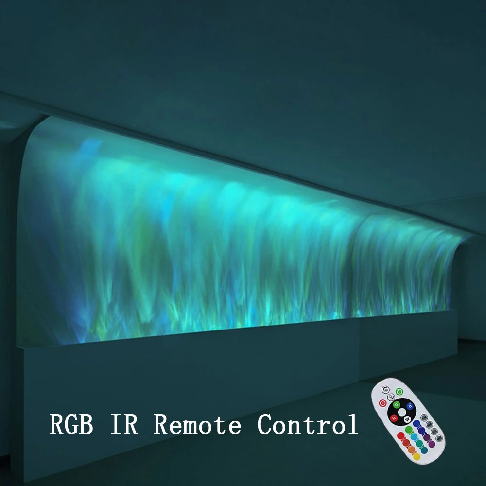 

RGB светодиодные Настенные светильники, креативное украшение, динамическое освещение, фон для спальни, галереи, компании, ИК-пульт дистанцио...