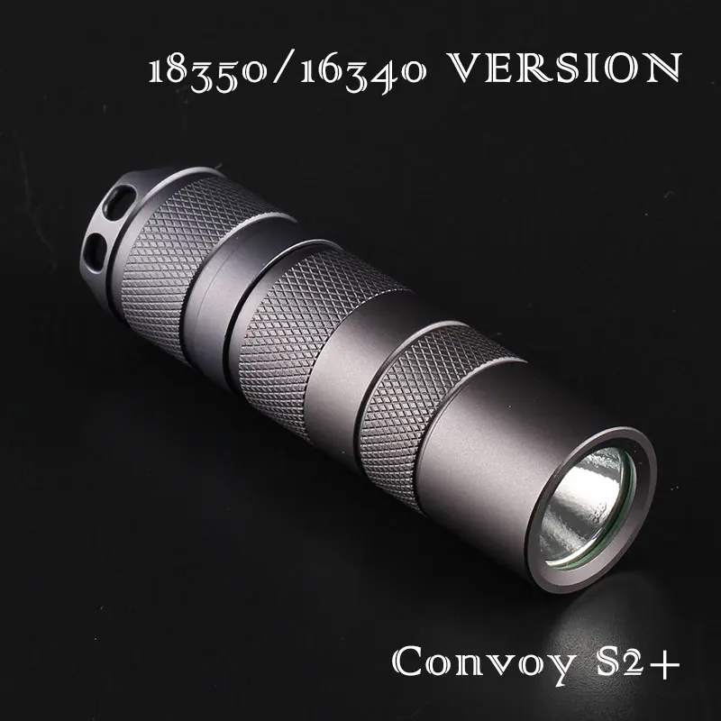 

Convoy S2+ Cree XM-L2 U2-1A 1000lm LED Flashlight Torch,LED Lantern ,Camping Light, Lamp by 18350 Battery-Gray