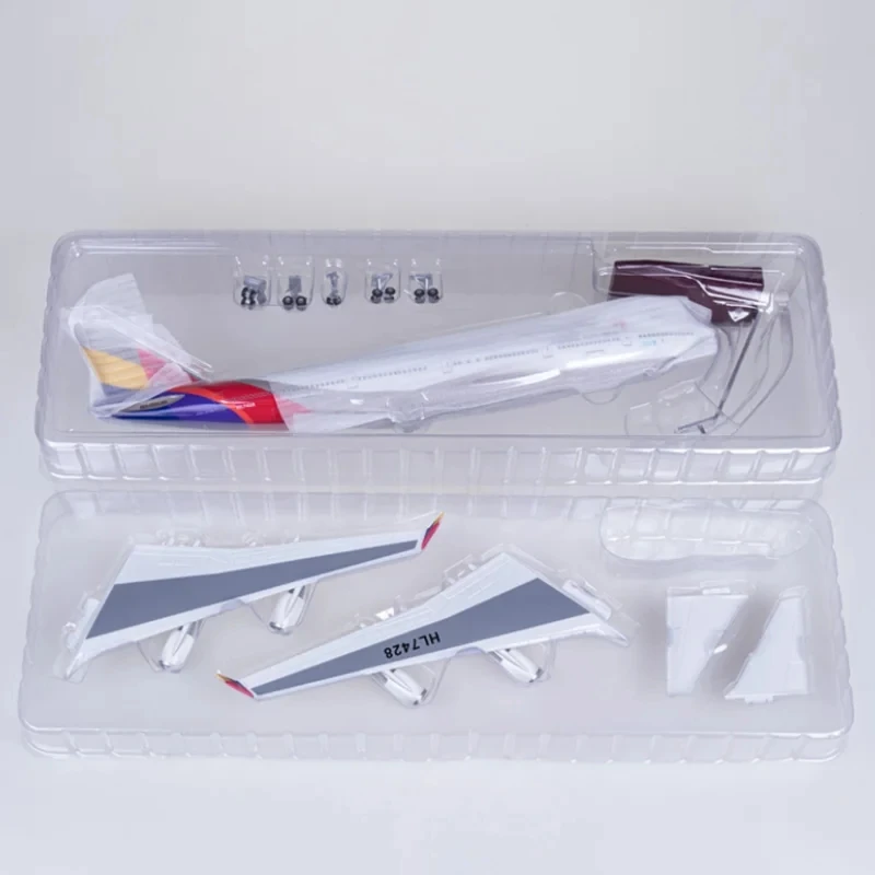 Масштаб 1/150 B747 Модель самолета Корейский Asiana Airways 47 см Литой под давлением самолет