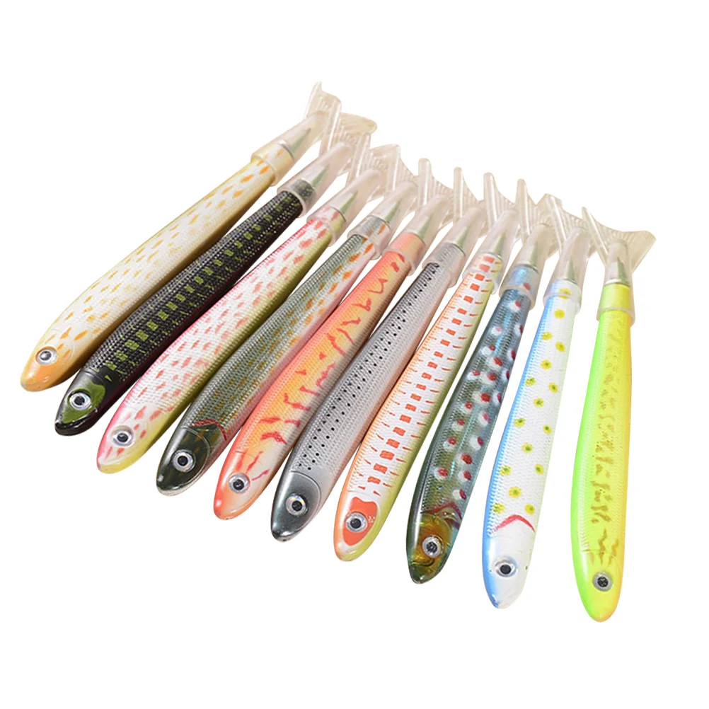 

8pcs Cartoon Simulation Fish Design Ballpoint Pens Creative Signing Pens Student Stationery School Supplies (Mixed Pattern)