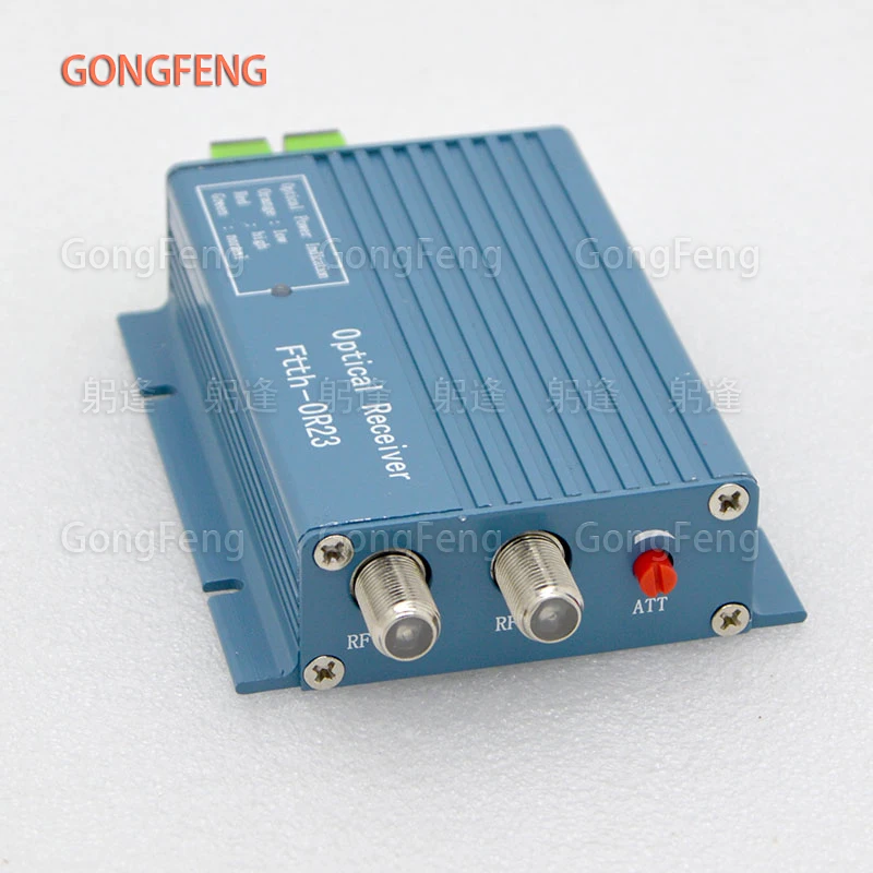 New FTTH CATV Optical Receiver High Level Fiber Optical WDM Converter SC APC Duplex Connector Mini Mode With 2 Output RF Inch