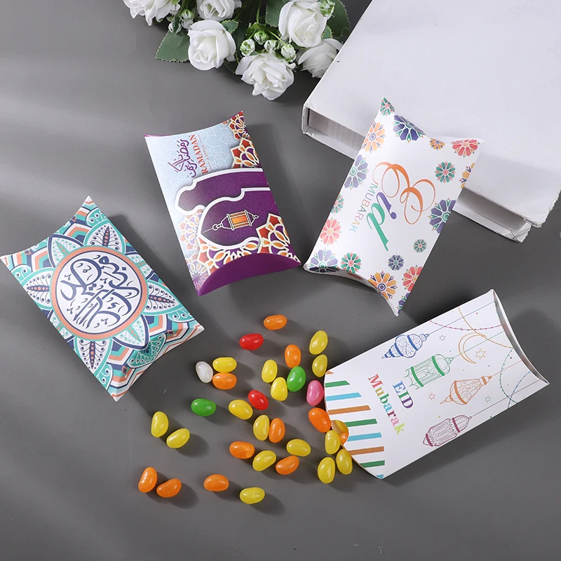 10 Stücke Ид Мубарак Початковая коробка Рамадан Sü Baş Прекрасное печенье Verpackung Ramadan