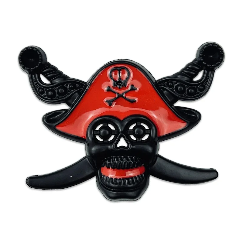Металлический пиратский череп автомобильная наклейка универсальный значок на