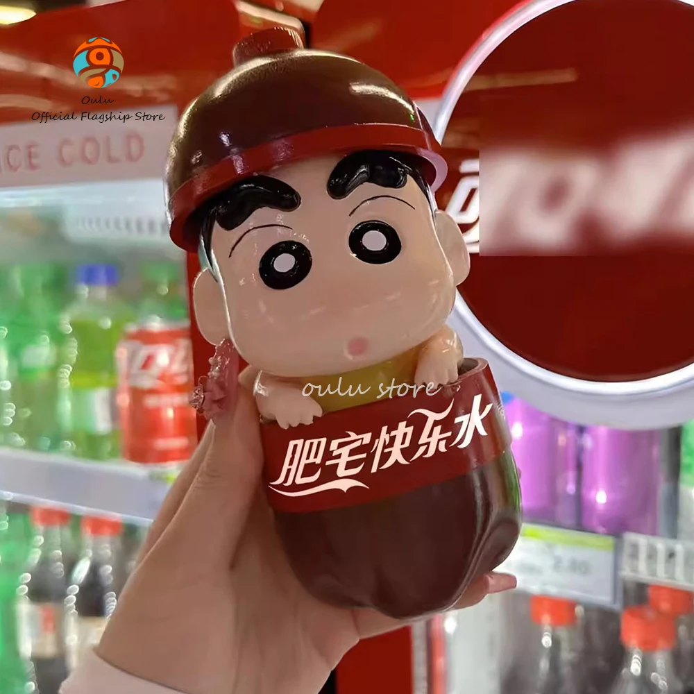 

15cm Crayon Shin-Chan Anime Figure Happy Water Cola Shin-Chan Figurine Pvc Statue Model Doll Collection Ornaments Gifts Toys