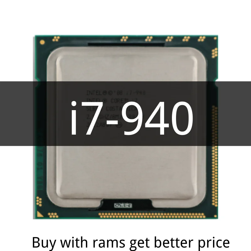 

Core i7-940 i7 940 2.9 GHz Quad-Core CPU Processor 130W 8M LGA 1366