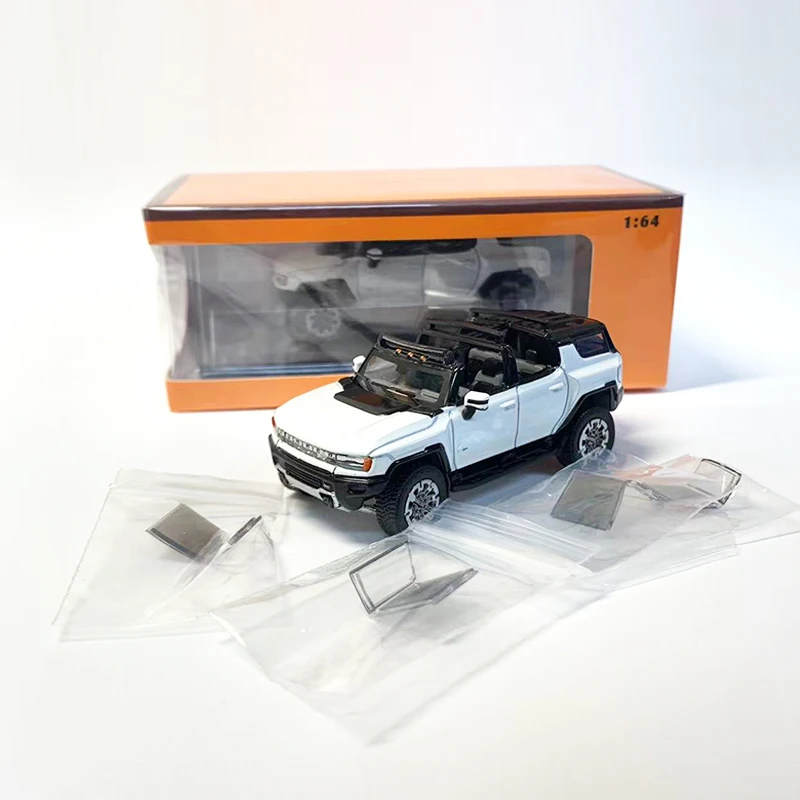 GCD 1:64 Модель автомобиля Пикап из сплава Передвижные окна с шасси переднее рулевое