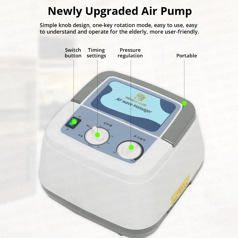 Новая усовершенствованная дышащая 6-полостная Воздушная волна Массажная рука