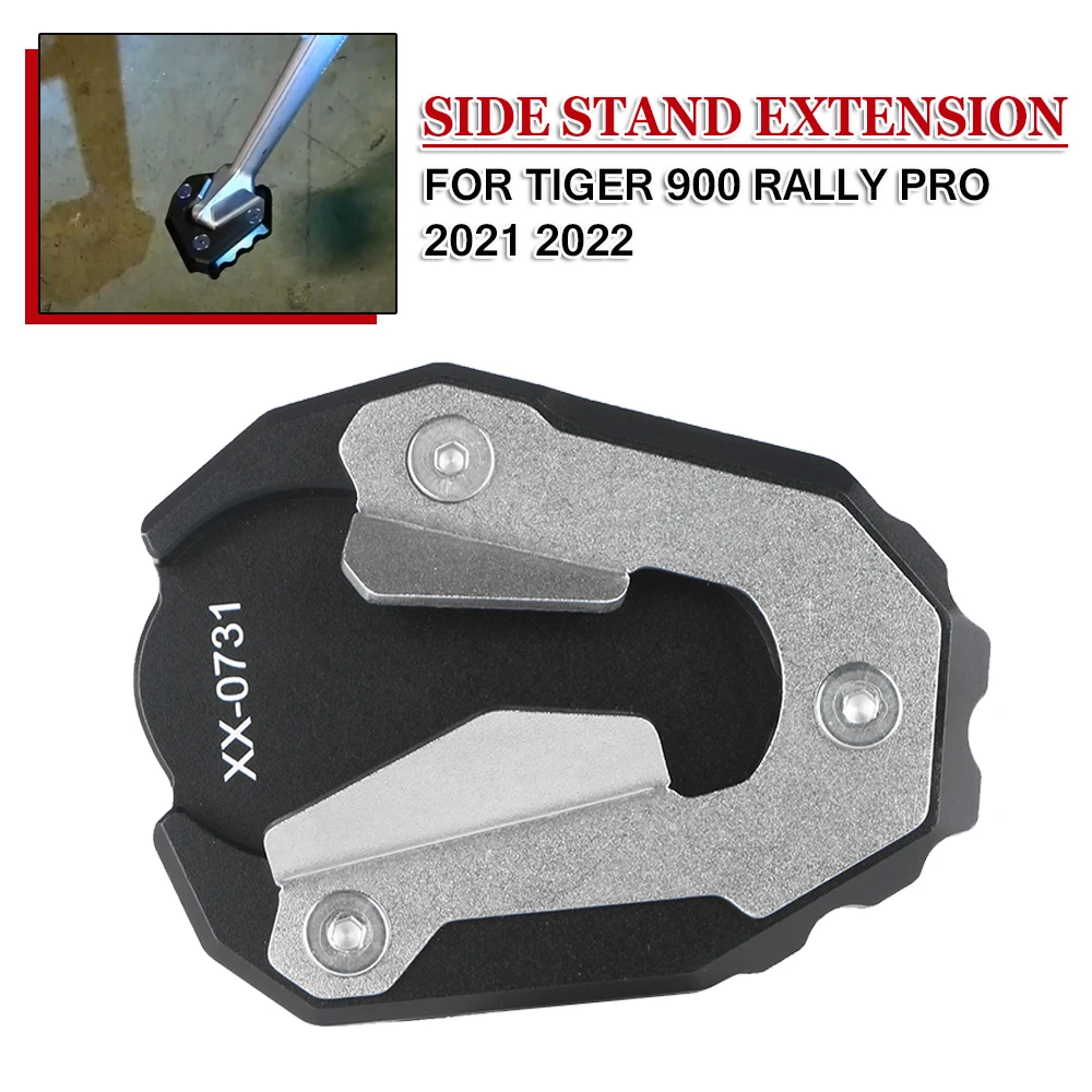 

Side Stand Extension For Tiger 900 TIGER900 Rally PRO 2021 2022 Side Foot Kickstand Enlarger Plate Aluminum Motorcycle Accessory