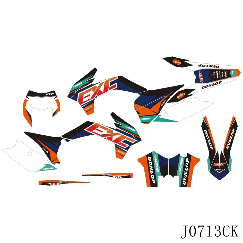 

For KTM 125 250 350 EXC EXCF 2014 2015 2016 Graphics Decals Sticker Motorcycle Background