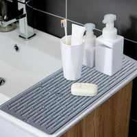 silicone square dish drying mat heat resistant draining tableware dishwasher durable cushion pad kitchen sink household coaster