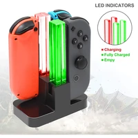 for nintendo switch 4 in 1 controller charger led indicator charging dock station nitend for nintendoswitch ns oled accessories