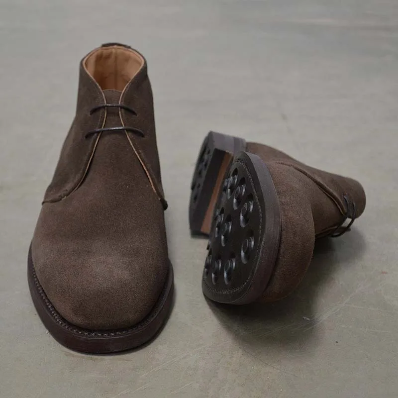 

NEW NUBUCK BOOTS VINTAGE MEN SHOES ANKLE BOOTS FOR MEN