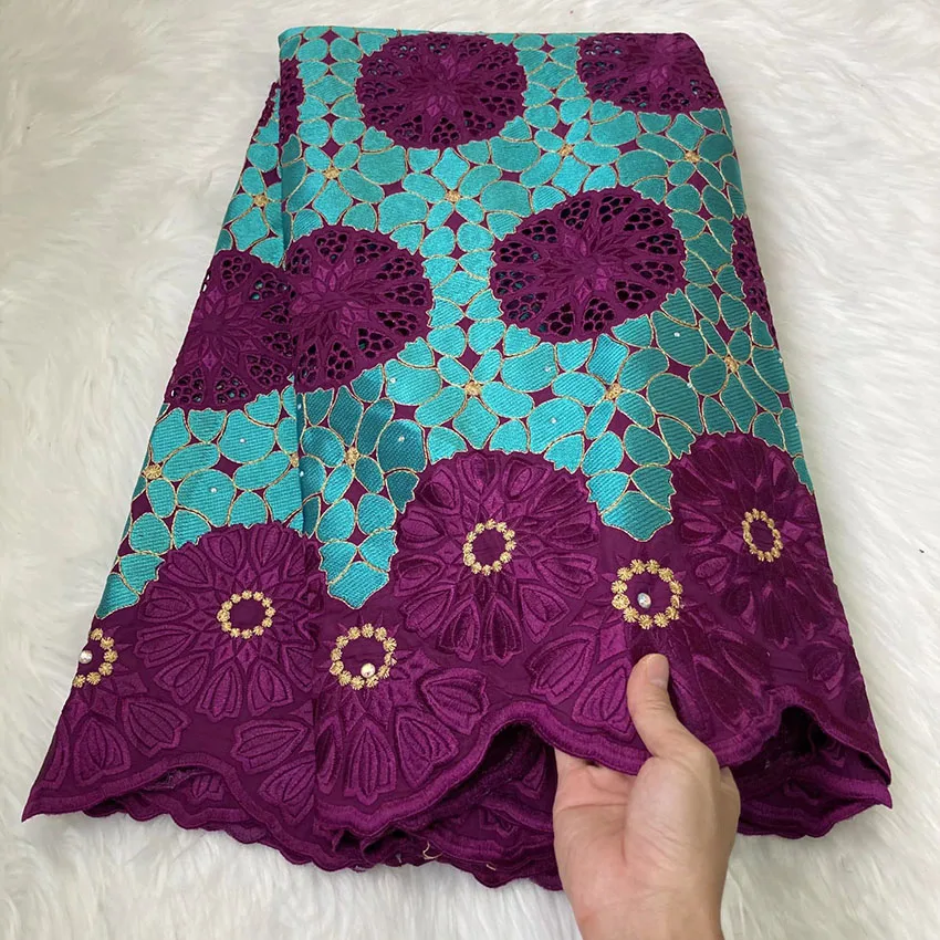 

Bright Ankara Nigerian Classic Bridal cloth African French lace cotton For Fabric XSNE23021