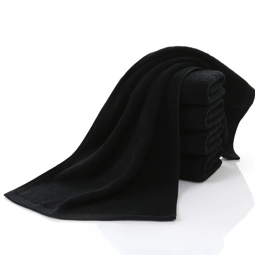 

1 pc Black High-grade Absorption Towel Bath Towels for Restaurant Hotel Home