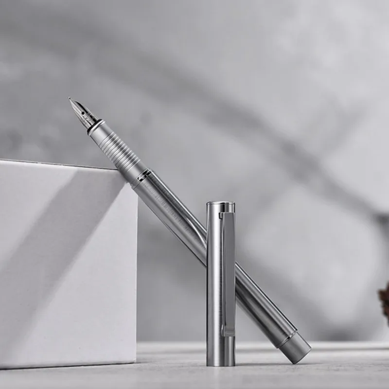 

HongDian 516GD Fountain Pen Metal Clip Stainless Steel General Nib EF0.4mm Office Supplies Writing Office Gift Ink Pen