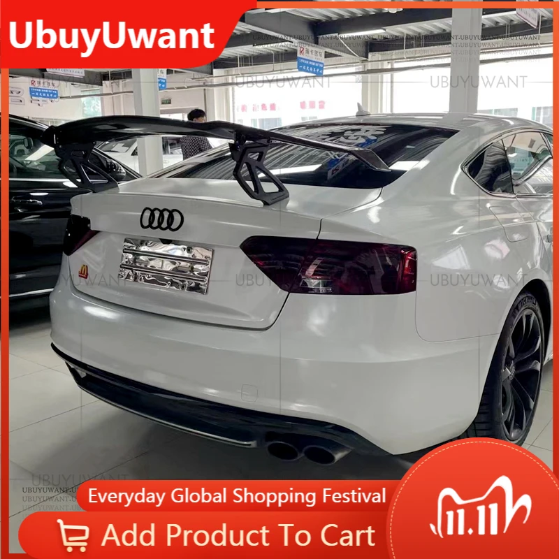 

Для AUDI A5 S5 RS5 B8 2008 2009 2010-2016 Sportback Coupe 2 двери/4 двери стиль GTS - V настоящее углеродное волокно Автомобильный задний спойлер