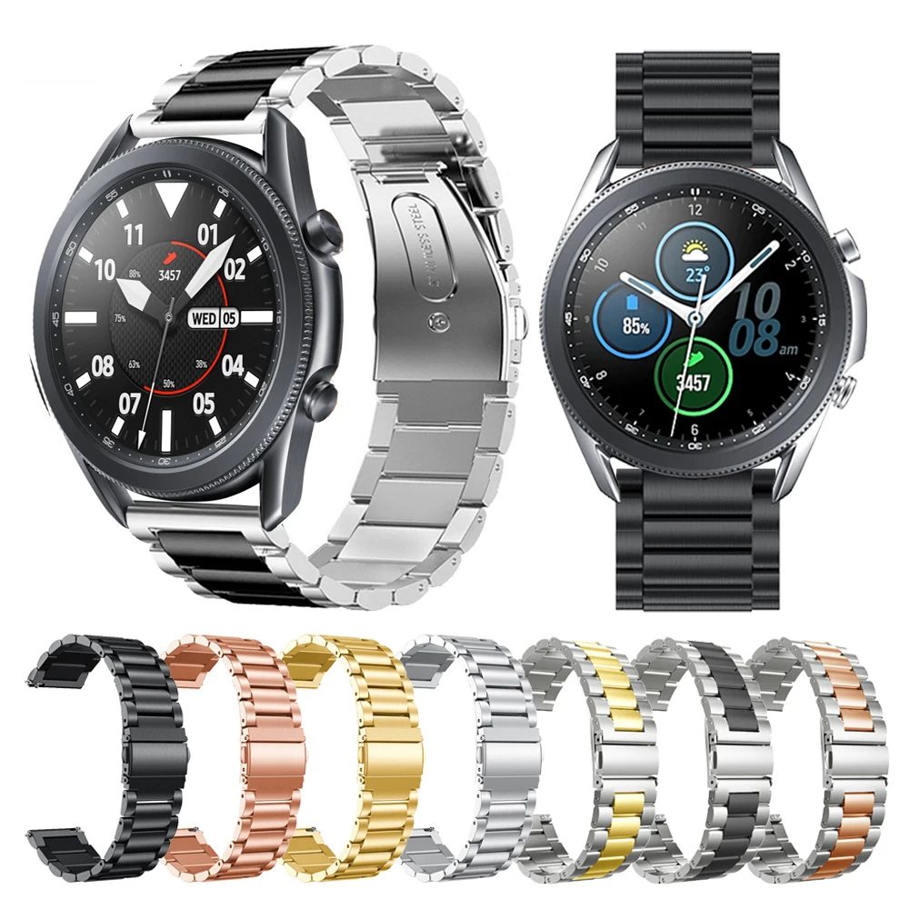 

Metal Strap For Samsung Galaxy Watch 3 45mm 41mm Stainless Steel Band Bracelet For Galaxy Watch 3 45mm 41mm Accessories 22mm