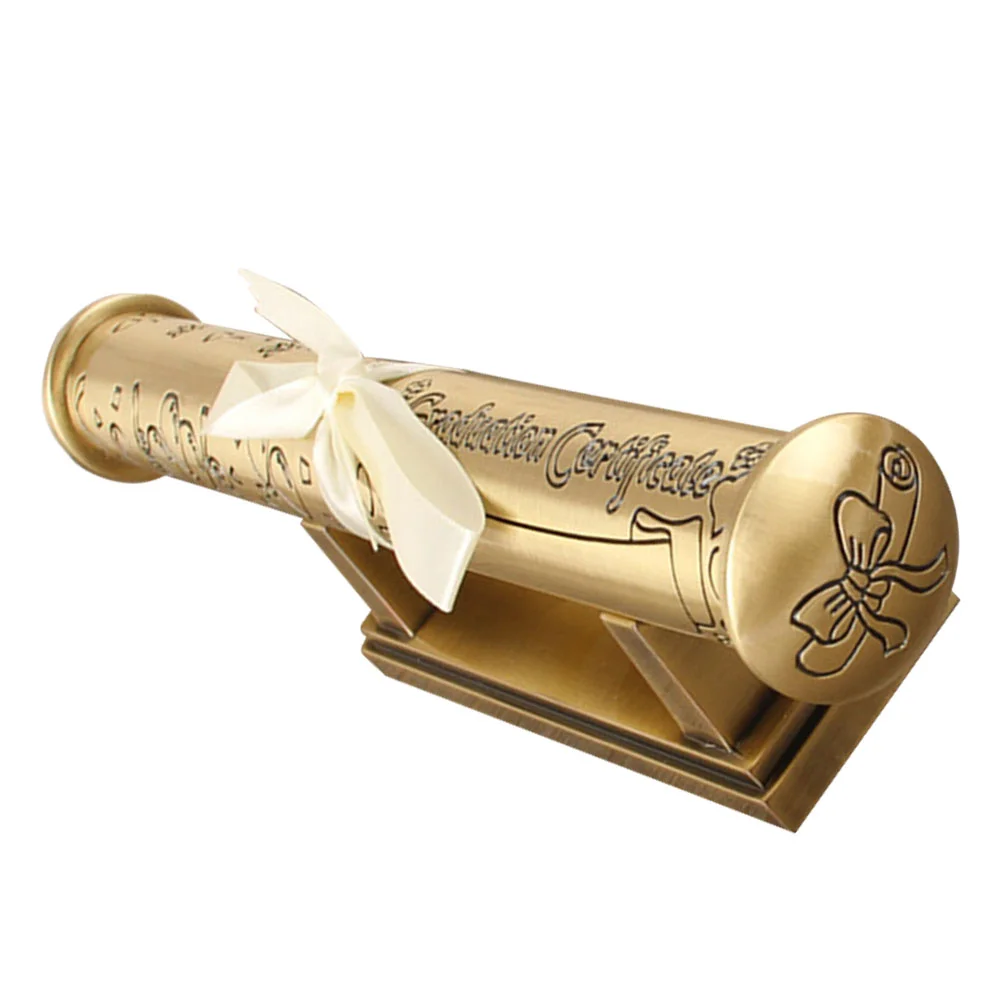 

Certificate Holder Household Diploma Scroll Decorative Tube Exquisite Accessory