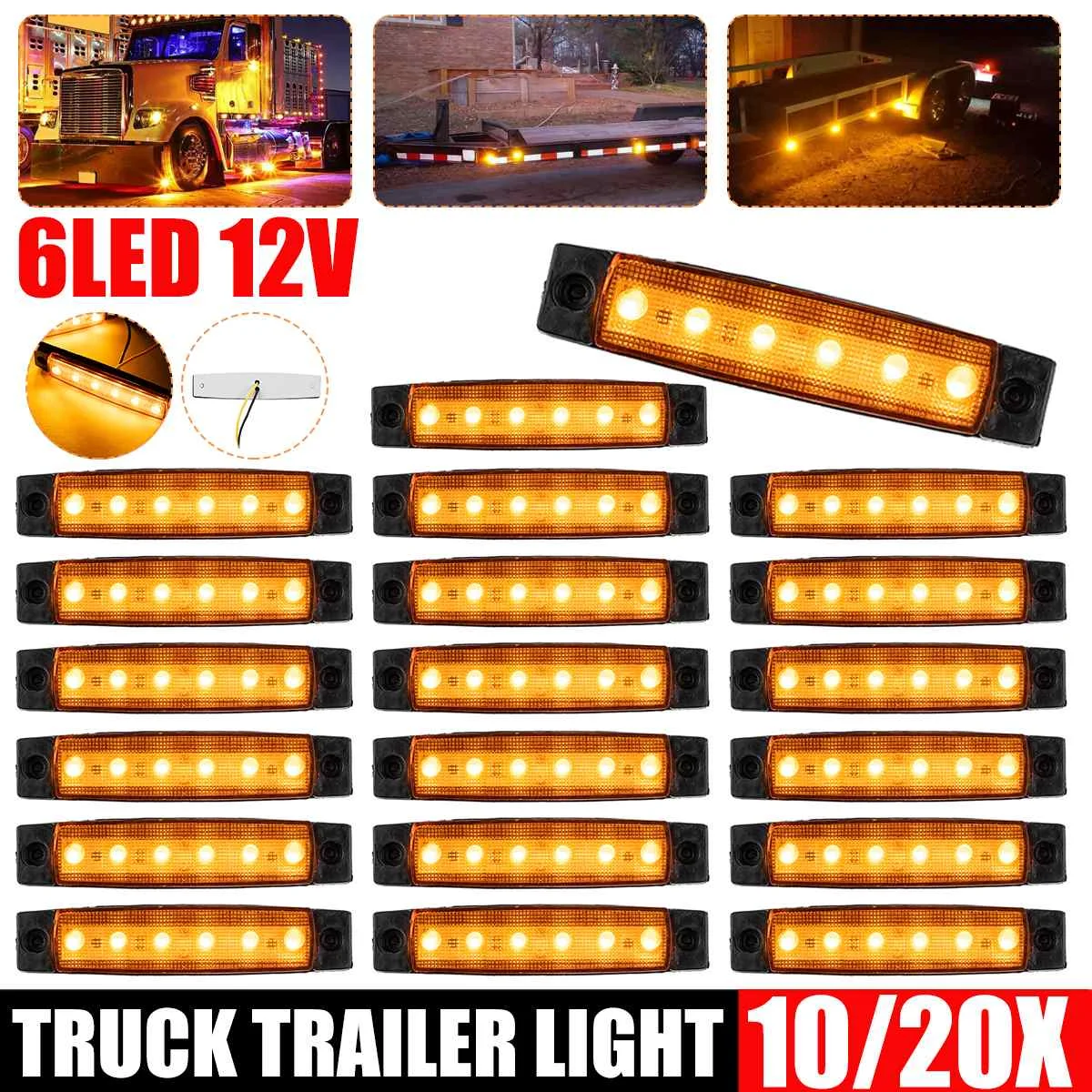 

20 шт., автомобильные лампы 12 В