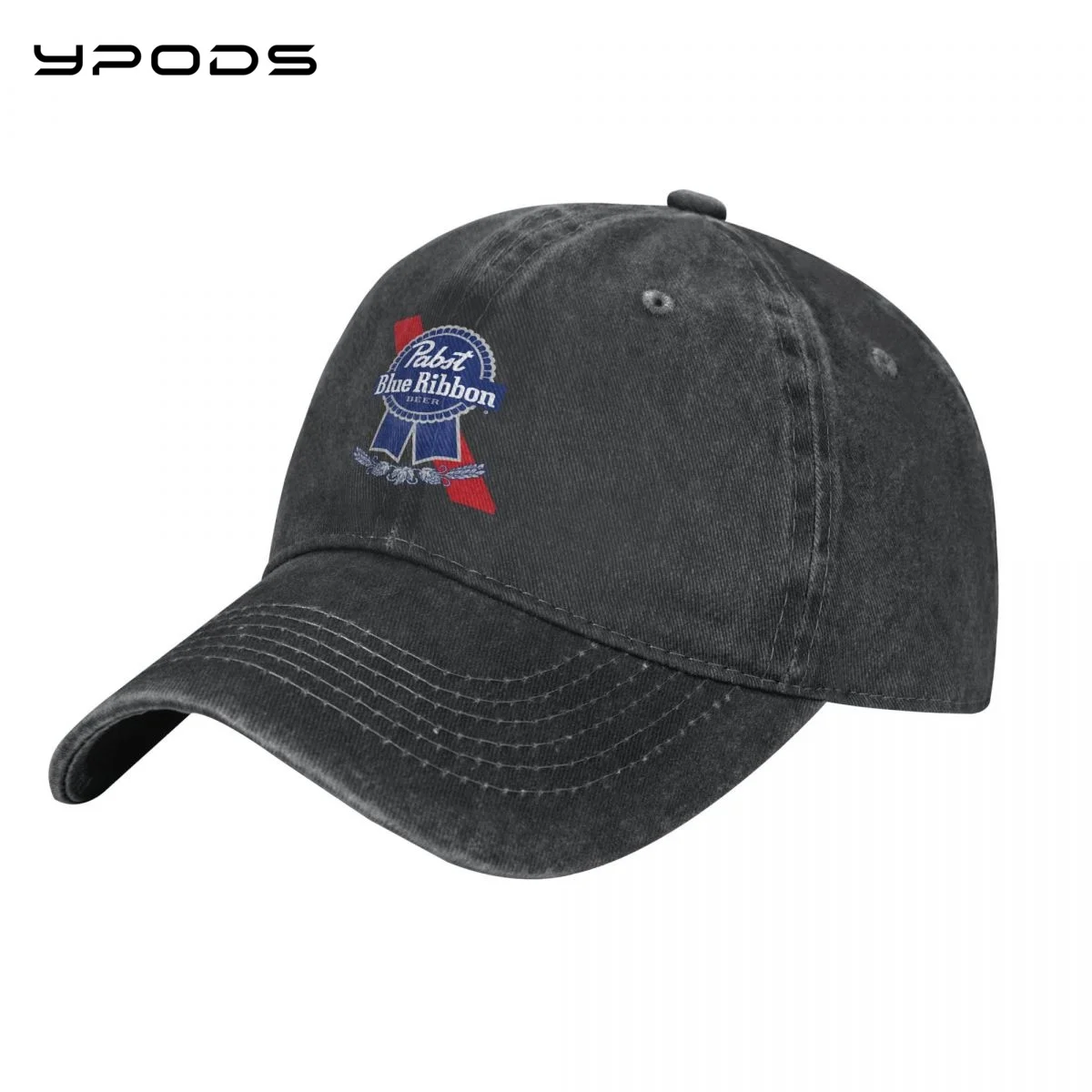 S Print Snapback Cap Hat